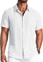 COOFANDY MEN’S TEXTURED BUTTON DOWN SUMMER SHIRT (bundle of 10 Products) - Image 6