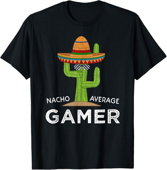 product-4-image-1 Funny Gamer T-Shirt – “Nacho Average Gamer” Graphic Tee | Video Game Humor Shirt for Men, Women & Kids | Casual Gaming Gift Tees(Bundle of 10 Products) - Image 1