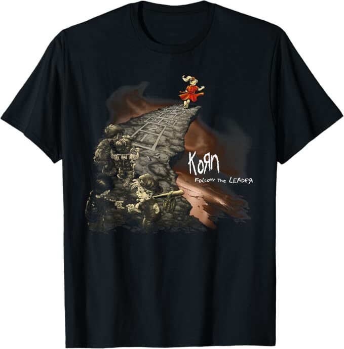 product-7-image-1-1 Korn Follow the Leader Official Band T-Shirt | Graphic Rock Music Tee | 100% Cotton Unisex Short Sleeve Crewneck | Classic Fit Concert Merch | Black Vintage Album Print(Bundle of 7 Products) - Image 1